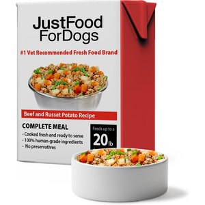 JustFoodForDogs Pantry Fresh Beef & Russet Potato Fresh Dog Food, 12.5-oz pouch, case of 6