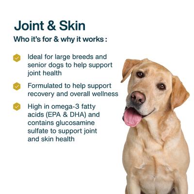 Show full view: JustFoodForDogs Joint & Skin Support Recipe Frozen Human-Grade Fresh Dog Food, 18-oz pouch, case of 21 slide 7 of 12