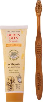 Show full view: Burt's Bees Manuka Honey Peppermint Flavor Puppy Dental Kit for Dogs slide 6 of 6
