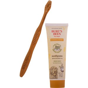 Burt's Bees Manuka Honey Fresh Mint Flavor Dental Kit for Dogs