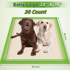 Gardner Pet Thicker Eco Four Sided Leak Proof Unscented Dog Pee Pads, 28 x 34-in, 30 count slide 2 of 9