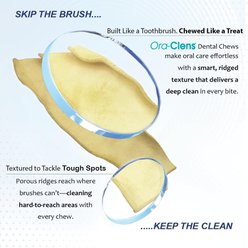 Ora-Clens Oral Hygiene Large Enzyme Dental Dog Treats, 30 count slide 2 of 9