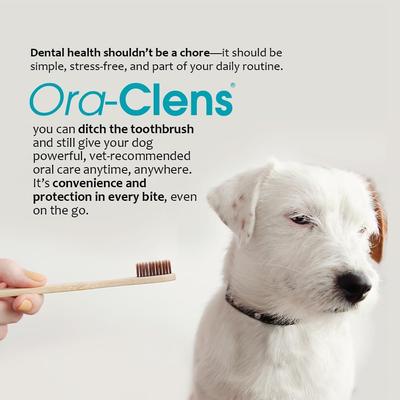 Show full view: Ora-Clens Oral Hygiene Medium Enzyme Dental Dog Treats, 30 count slide 6 of 12