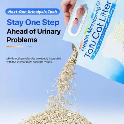 Show full view: Michu Health Monitoring Unscented Clumping Tofu Cat Litter, 5.5-lb bag slide 5 of 10