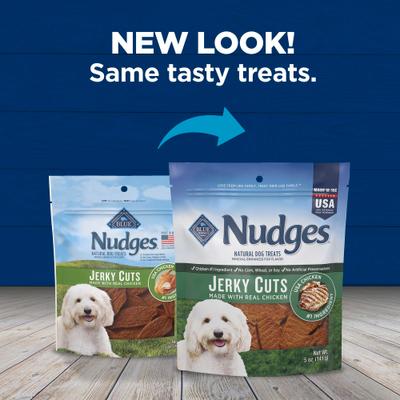 Show full view: Blue Buffalo Nudges Jerky Cuts Chicken Dog Treats, 5-oz bag slide 10 of 11
