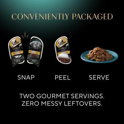 Show full view: Sheba Grilled in Sauce Marinated Chicken Adult Cat Wet Food, 2.64-oz tray, 24 count slide 9 of 9