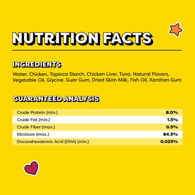 Show full view: Temptations Lickable Puree Chicken & Dairy Flavor Kitten Lickable Cat Treats, 0.42-oz tube, pack of 4 slide 7 of 9