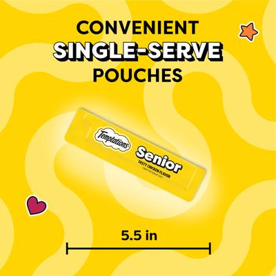 Show full view: Temptations Lickable Puree Tasty Chicken Flavor Senior Lickable Cat Treats, 4 count slide 8 of 9