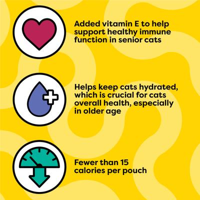 Show full view: Temptations Lickable Puree Tasty Chicken Flavor Senior Lickable Cat Treats, 4 count slide 5 of 9