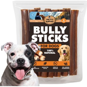 Brutus & Barnaby 6-in Bully Sticks Dog Treats, 10 count