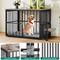 Show in main carousel: Wooflex 4-in-1 Wooden 360° Swivel Bowls Furniture TV Stand 3-Door Dog Crate Furniture, Large: 38.8 inch slide 6 of 7