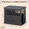 Show in main carousel: KAMABOKO Weatherproof Single Door Furniture Polypropylene Indoor & Outdoor Dog House, Black slide 6 of 7