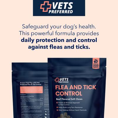 Show full view: Vets Preferred Flea & Tick Prevention Beef Flavored Dog Chews, 90 count slide 5 of 10
