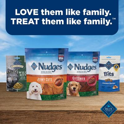 Show full view: Blue Buffalo Nudges Jerky Cuts Chicken Dog Treats, 5-oz bag slide 9 of 11