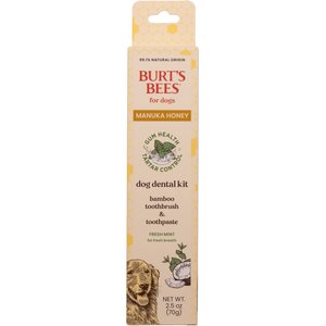 Burt's Bees Manuka Honey Fresh Mint Flavor Dental Kit for Dogs