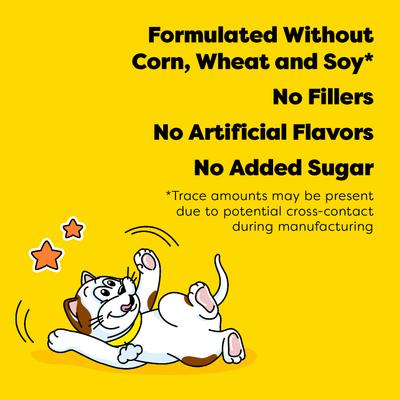 Show full view: Temptations Lickable Puree Chicken & Salmon Variety Pack Kitten Lickable Cat Treats, 0.42-oz tube, pack of 24 slide 9 of 9