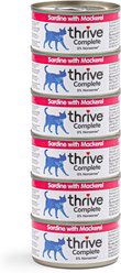 Thrive Sardine & Mackerel Bits in Broth Wet Cat Food, 75-g can, case of 6