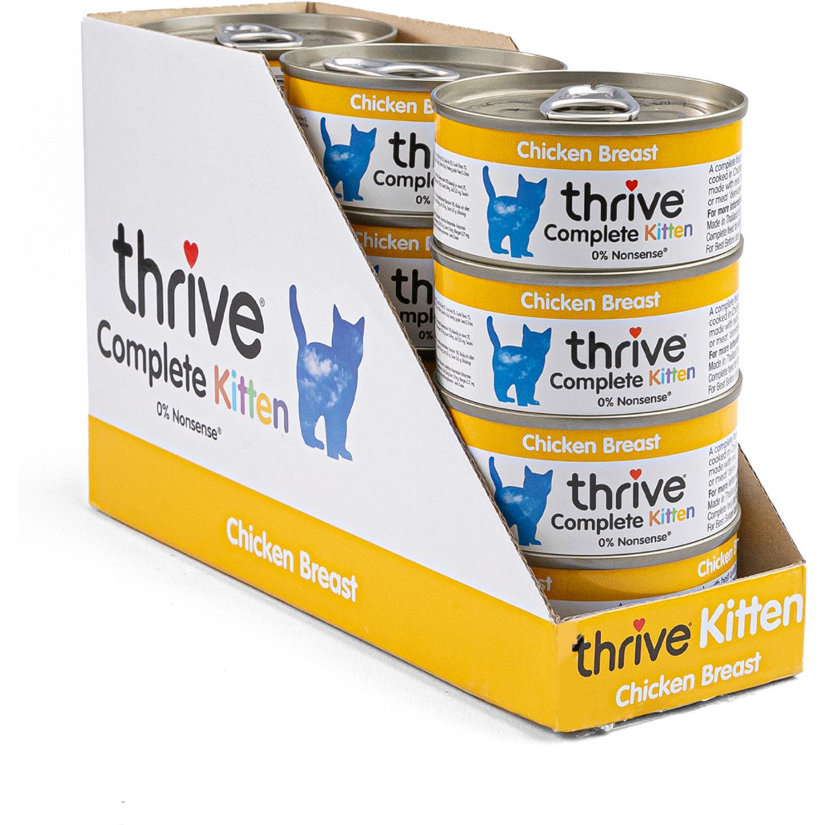 Thrive Kitten Chicken Breast Bits in Broth Wet Cat Food, 2.65-oz can, case of 12
