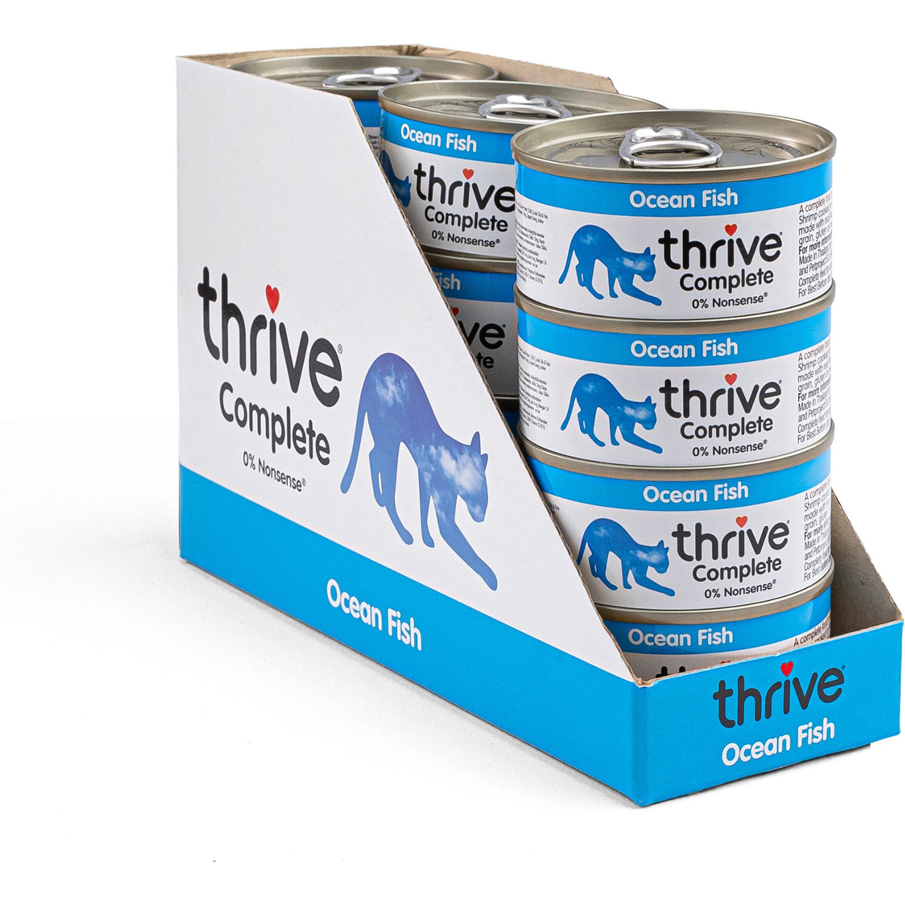Thrive Ocean Fish Bits in Broth Wet Cat Food, 2.65-oz can, case of 12