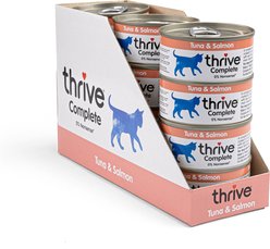 Thrive Tuna & Salmon Bits in Broth Wet Cat Food, 75-g can, case of 12