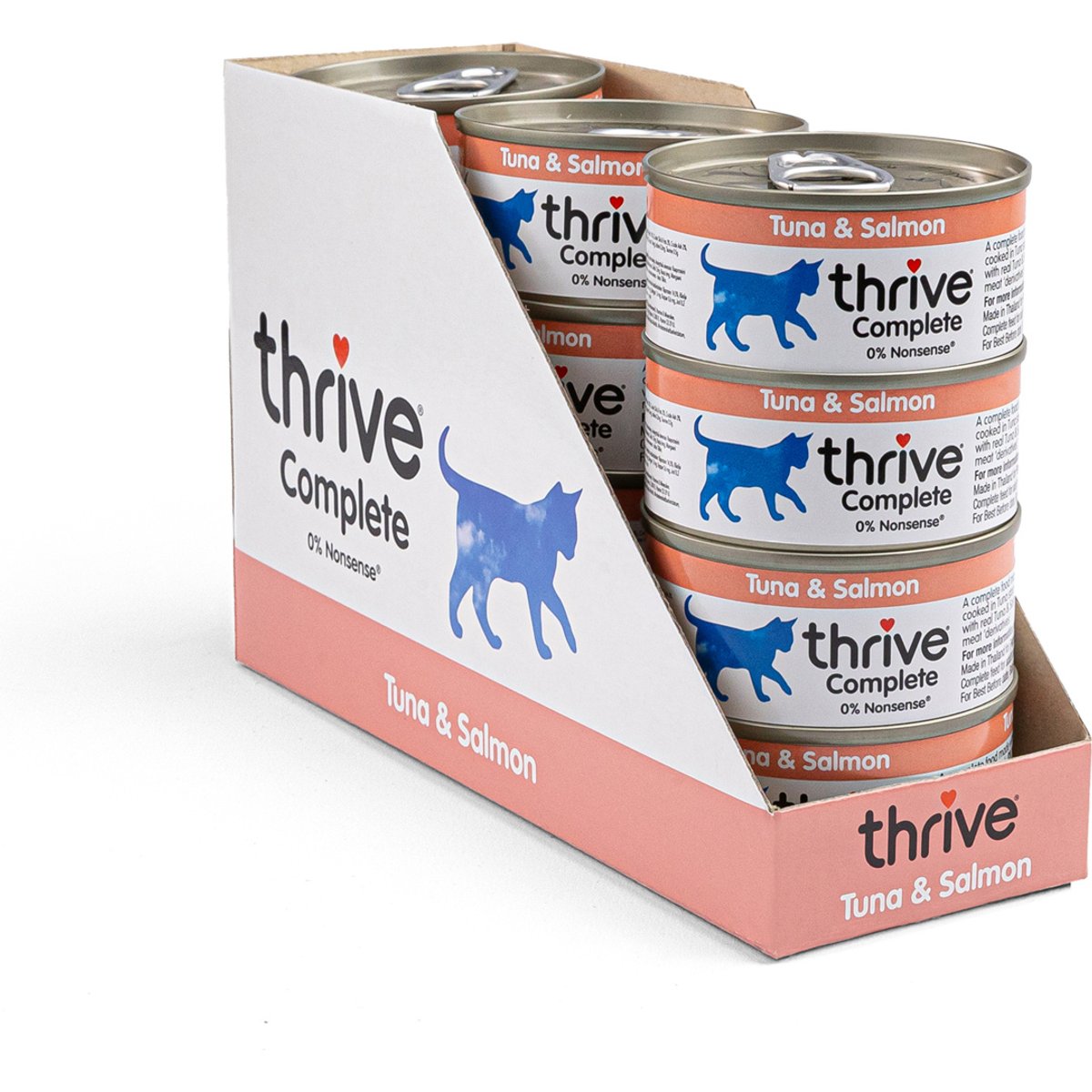 Thrive Tuna & Salmon Bits in Broth Wet Cat Food, 2.65-oz can, case of 12