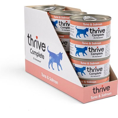 Thrive Thrive Tuna & Salmon Bits in Broth Wet Cat Food, 2.65-oz can, case of 12