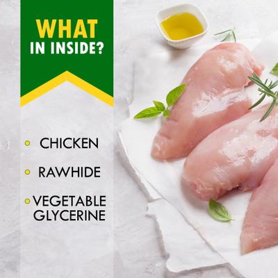 Show full view: Beloved Pets Rawhide Smoke Sticks Wrapped Organic Meat with Chicken Natural Grain-Free Dog Chew Treats, 10.6-oz bag slide 5 of 10