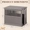 Show in main carousel: KAMABOKO Weatherproof Single Door Furniture Polypropylene Indoor & Outdoor Dog House, Grey slide 5 of 6