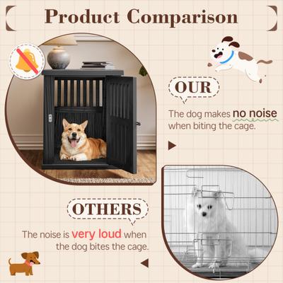 Show full view: KAMABOKO Weatherproof Single Door Furniture Polypropylene Indoor & Outdoor Dog House, Black slide 5 of 7