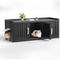 Show in main carousel: KAMABOKO Litter Box Furniture Indoor & Outdoor Two Exits Cat House, Black slide 5 of 7