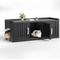 Show in main carousel: KAMABOKO Furniture Blend Cabinet Litter Box Enclosure Polypropylene Indoor & Outdoor Cat House with Two Exits, Black slide 1 of 7