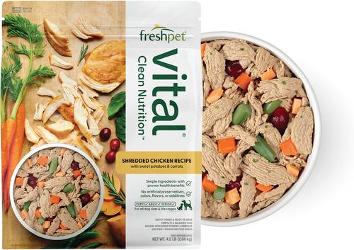 Show full view: Variety Pack - Freshpet Vital Multi Protein, 5.5-lb bag + Fresh Cuts Chicken Recipe Fresh Dog Food, 4.5-lb bag slide 6 of 10