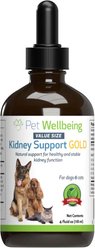 Pet Wellbeing Kidney Support GOLD Bacon Flavored Liquid Kidney Supplement for Dogs, 4-oz bottle slide 1 of 9
