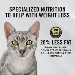 Purina Pro Plan Adult Weight Management Chicken & Rice Formula Dry Cat Food, 3.5-lb bag slide 2 of 8