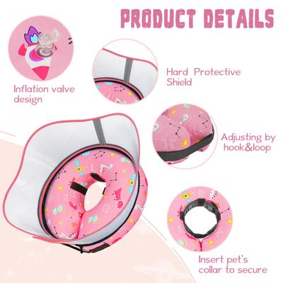 Show full view: Supet Raised Inflatable Dog Recovery Cone Collar for Dogs, Pink, Small: 7 to 10-in neck slide 8 of 8