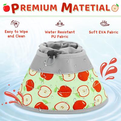 Show full view: Supet Adjustable Recovery Cone for Cats, Apple, Small: 5 to 9-in neck slide 7 of 8