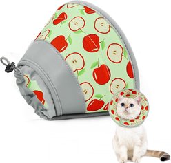 Supet Adjustable Recovery Cone for Cats, Apple, Small: 5 to 9-in neck