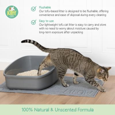 Show full view: Kitty City Tofu Clumping Cat Litter, 6-lb bag slide 4 of 12