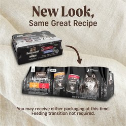 Merrick Backcountry Grain-Free Real Beef & Chicken Dinner Variety Pack Wet Dog Food, 12.7-oz can, case of 12 slide 2 of 9