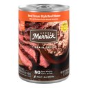 Merrick Grain-Free Real Texas Beef Dinner Canned Dog Food, 12.7-oz can, case of 12