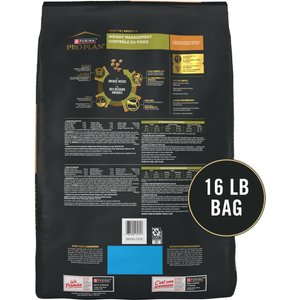 Purina Pro Plan Adult Weight Management Chicken & Rice Formula Dry Cat Food, 16-lb bag