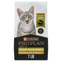 Purina Pro Plan Adult Weight Management Chicken & Rice Formula Dry Cat Food, 7-lb bag