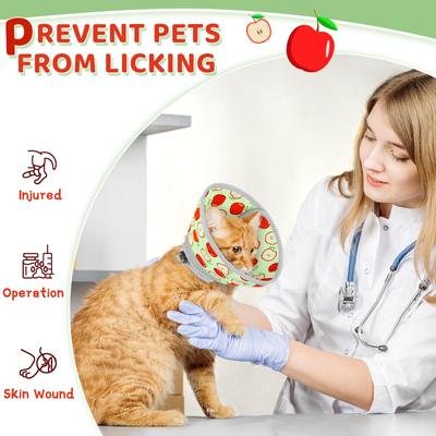 Show full view: Supet Adjustable Recovery Cone for Cats, Apple, Small: 5 to 9-in neck slide 8 of 8