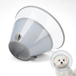 Supet Soft Protect Edge Dog Recovery Cone, Grey, Small: 11.5 to 12.6-in neck