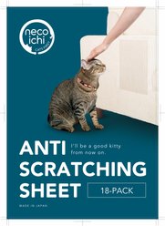Necoichi Cat Anti-Scratching Sheet, Clear, Large, 18 count