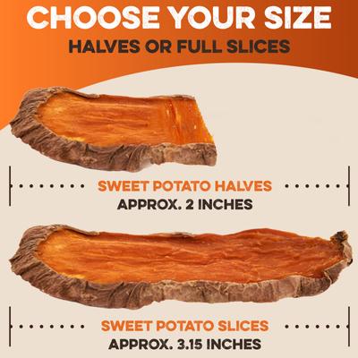 Show full view: Brutus & Barnaby Sweet Potato Half Slices Grain-Free Dehydrated Dog Treats, 10-oz bag slide 6 of 10