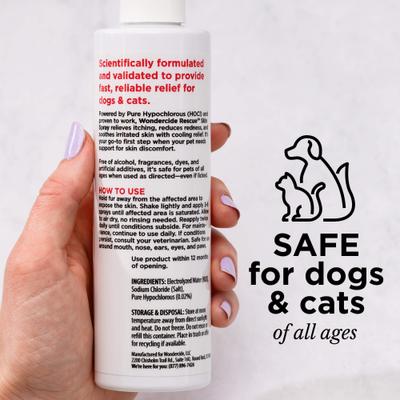 Show full view: Wondercide Rescue Skin Spray Liquid Supplement for Dogs & Cats, 8-fl oz slide 3 of 8