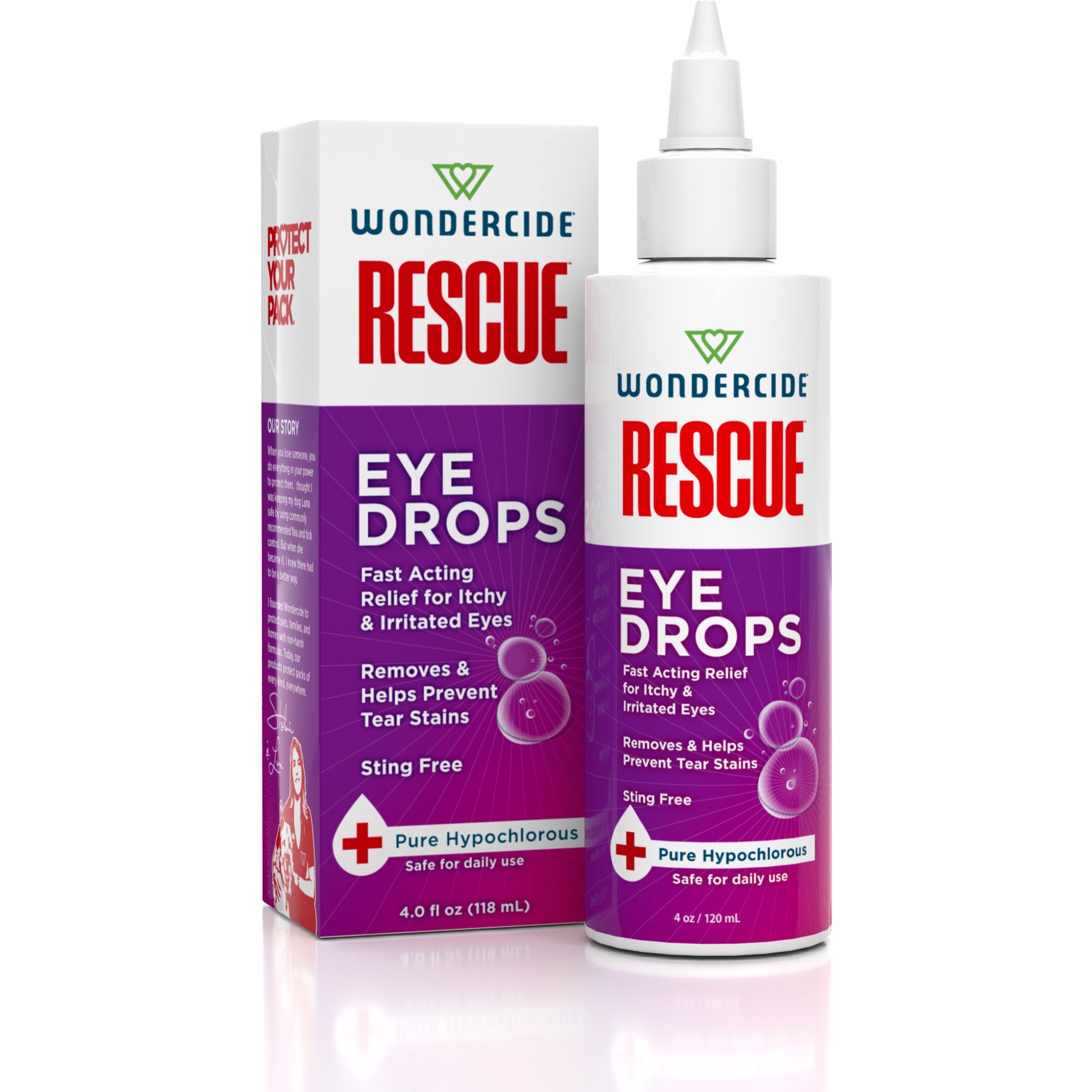 Wondercide Rescue Eye Drops Liquid Supplement for Dogs & Cats, 4-fl oz