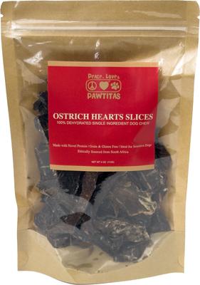 Show full view: Pawtitas Dehydrated Ostrich Heart High-Protein Jerky Dog Treats, 4-oz slide 8 of 8