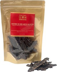 Pawtitas Dehydrated Ostrich Heart High-Protein Jerky Dog Treats, 2-oz